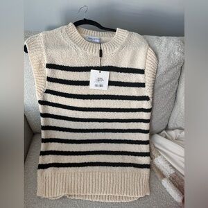 Light striped sweater